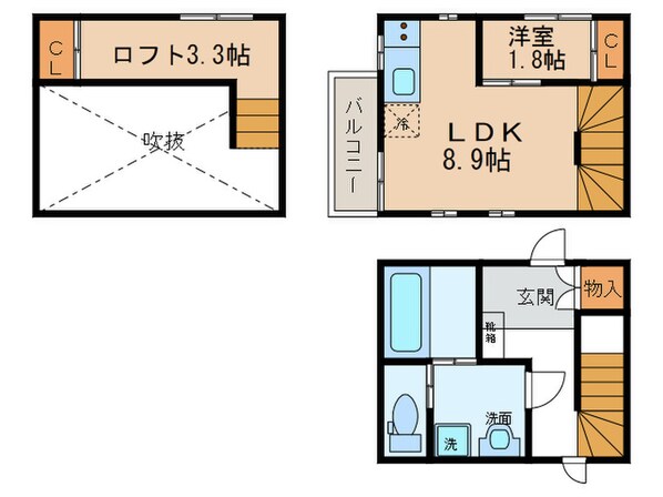 DUPLEXの物件間取画像